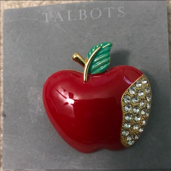 NWT Talbots Apple Pin - Picture 1 of 3